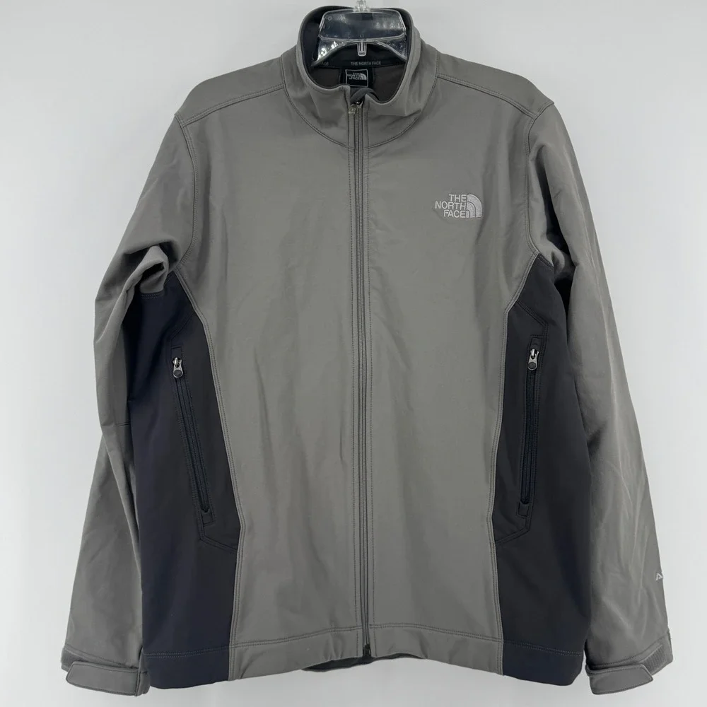 The North Face Apex Pneumatic Men's Softshell Jacket Gray Black‎ Size Large